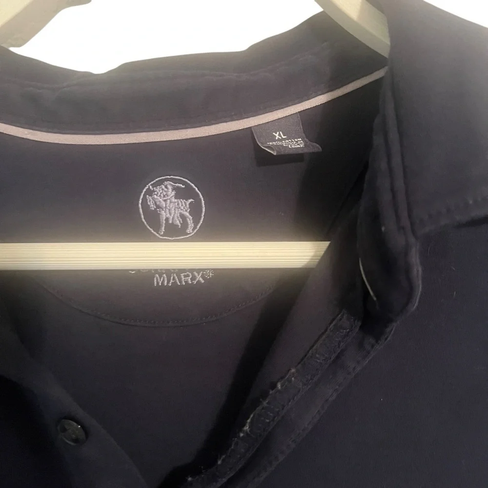 Hart Schaffner Marx blue navy Long Sleeve Shirt xl